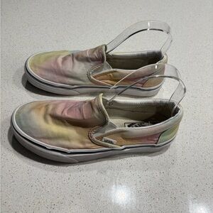 Vans | Pastel Tie-Dye Slip-On Shoes, size 7